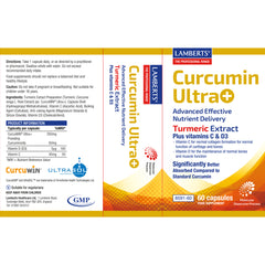 Curcumin Ultra+, 60 Capsules