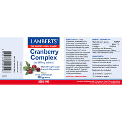 Cranberry Complex Powder, 100g Powder