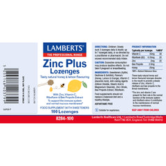 Zinc Plus Lozenges, 100 Lozenges