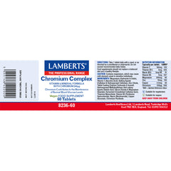Chromium Complex 200ug, 60 Tablets