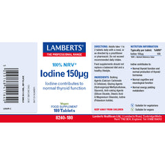 Iodine 150mcg, 180 Tablets