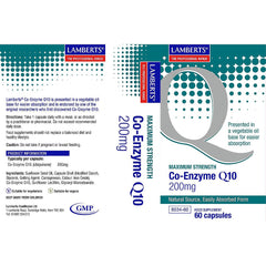 Co-Enzyme Q10 200mg, 60 Capsules