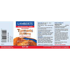 Turmeric 20,000mg, 60 Tablets