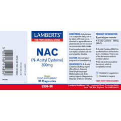 N-Acetyl Cysteine (NAC) 300mg, 90 Capsules