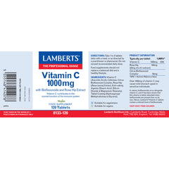 Vitamin C 1000mg 120 Tablets