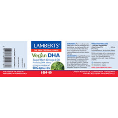 Vegan DHA 250mg, 60 Capsules