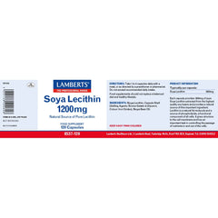 Soya Lecithin 1200mg, 120 Capsules