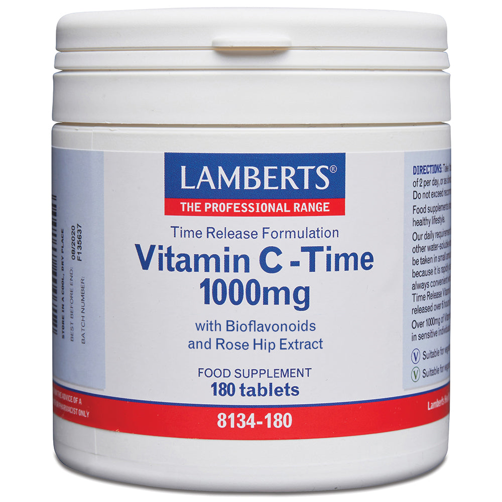 Vitamin C-Time Release 1000mg, 180 Tablets