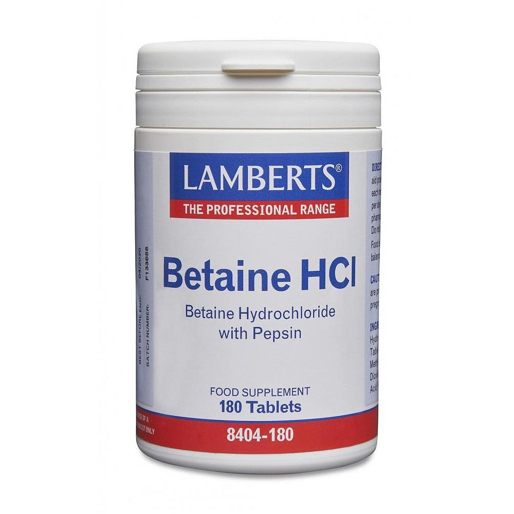 Betaine HCl Pepsin, 180 Tablets