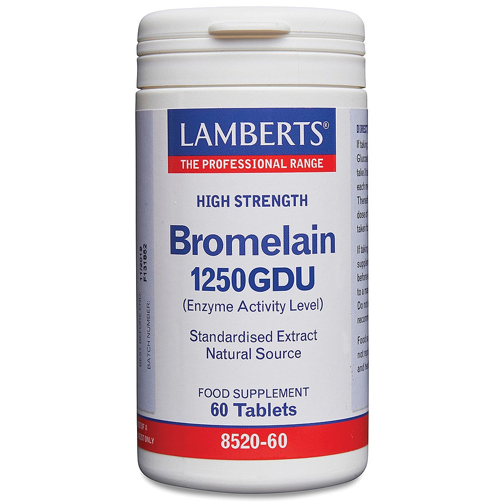Bromelain 1250GDU, 60 Tablets