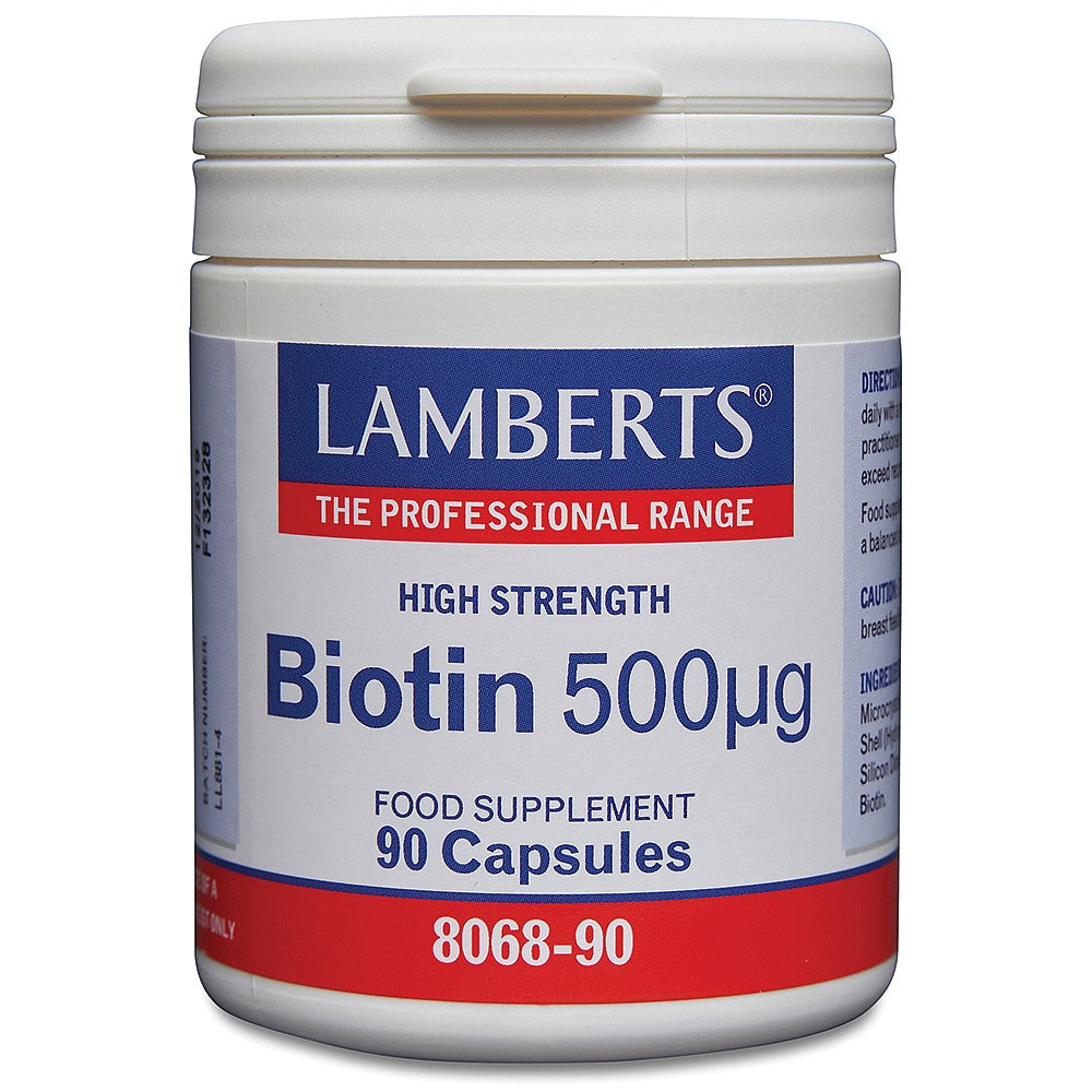 Biotin 500ug, 90 Capsules