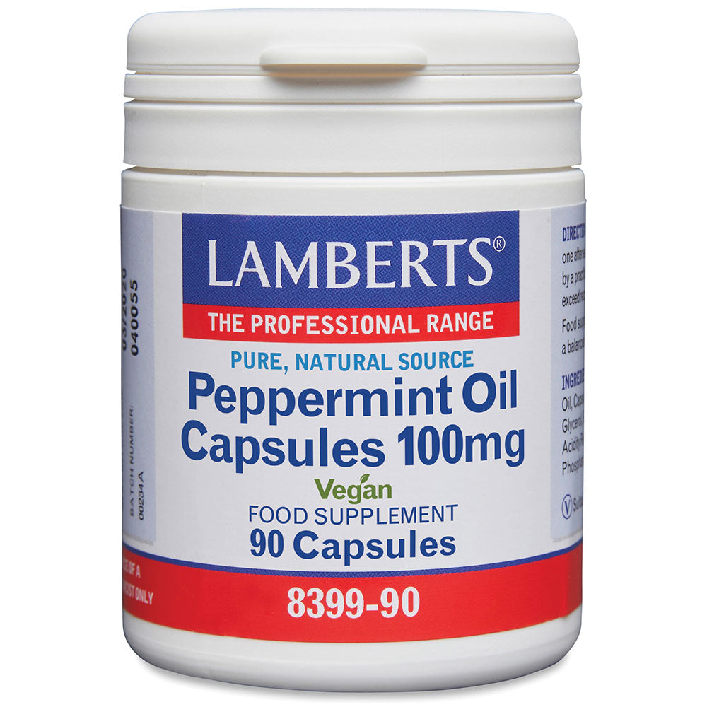 Peppermint Oil Caps 100mg, 90 Capsules