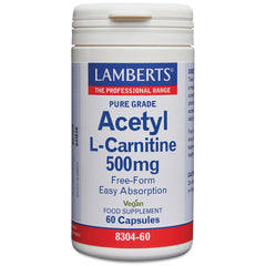 Acetyl L Carnitine  500mg, 60 Capsules