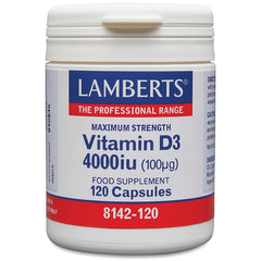Vitamin D3 4000 iu (100ug), 120 Capsules