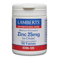 Zinc 25mg (as Citrate), 120 Tablets