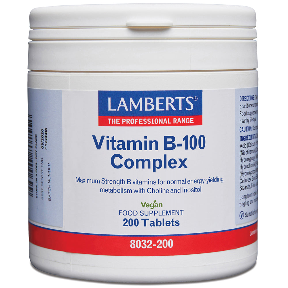 Vitamin B-100 Complex, 200 Tablets