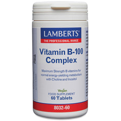 Vitamin B-100 Complex, 60 Tablets