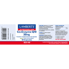 Co-Enzyme Q10 30mg, 60 Capsules