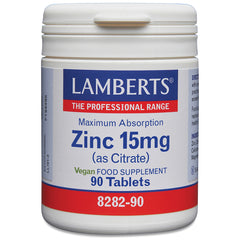 Zinc 15mg (as Citrate), 90 Tablets