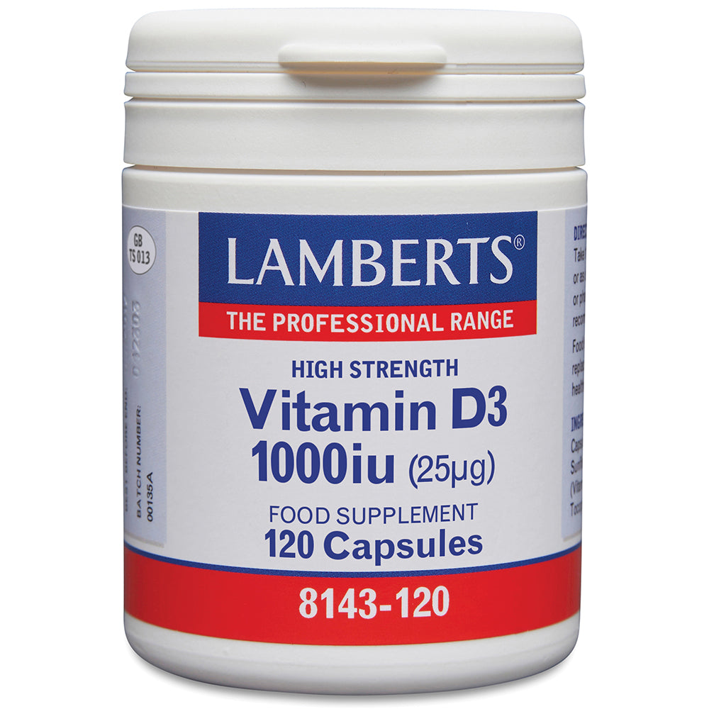Vitamin D3 1000iu (25ug), 120 Capsules