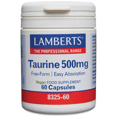 Taurine 500mg, 60 Capsules