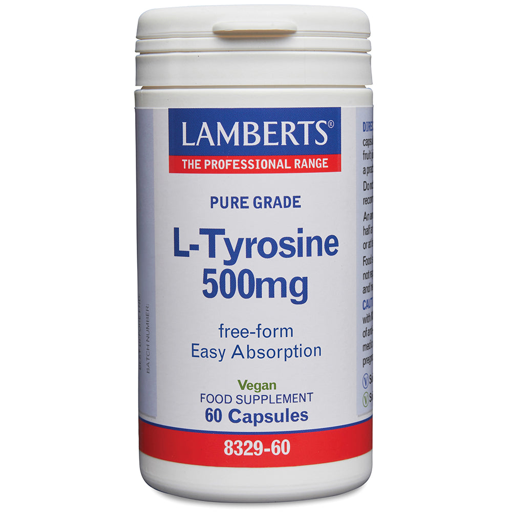 L-Tyrosine 500mg, 60 Capsules