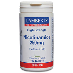 Nicotinamide 250mg (Vitamin B3), 100 Tablets