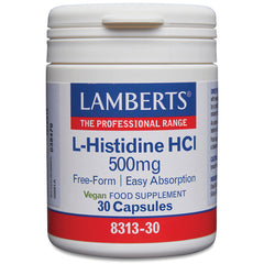 L-Histidine 500mg, 30 Capsules